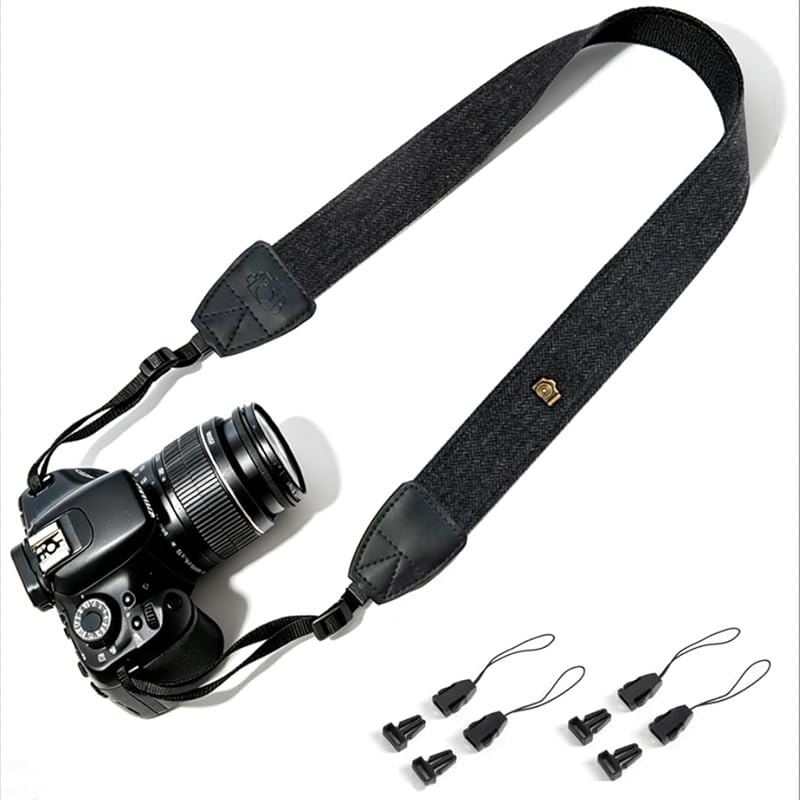 Camera Strap, Adjustable Neck & Shoulder Strap with Quick Release Buckles — strap for best beginner mirrorless camera