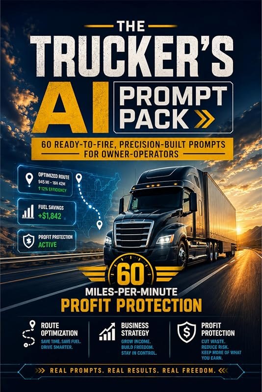 The Trucker’s AI Prompt Pack: 60 Ready-to-Fire, Precision-Built Prompts for Owner-Operators: Route Optimization