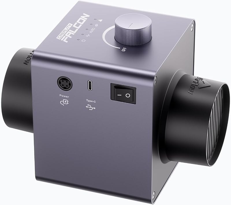 Creality Hyper Flow Inline Duct Fan Falcon EF1 for Laser Cutting — exhaust for best beginner laser engraver