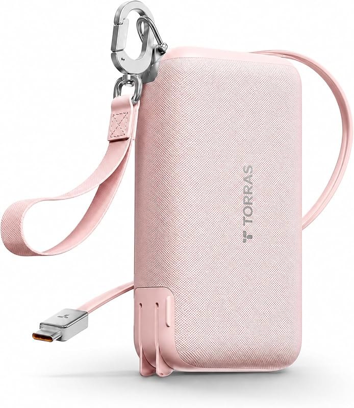 TORRAS PowerGo 3-in-1 Portable Charger 10000mAh Power Bank with Wall Plug — wireless for best power bank under 40