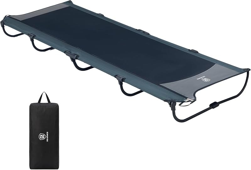 EVER ADVANCED Ultralight Aluminum Camping Cot — cot for best sleeping pad camping travel compact