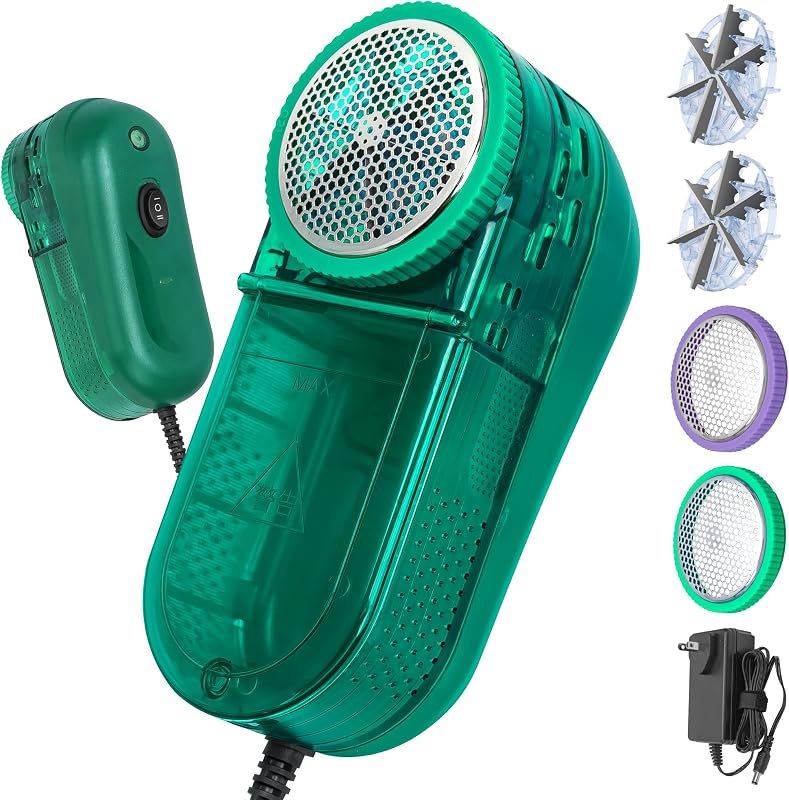 Fabric Shaver for Clothing and Furniture, 40W Commercial Corded Lint Remover, 13000 RPM Clothes Shaver, 12ft Cable