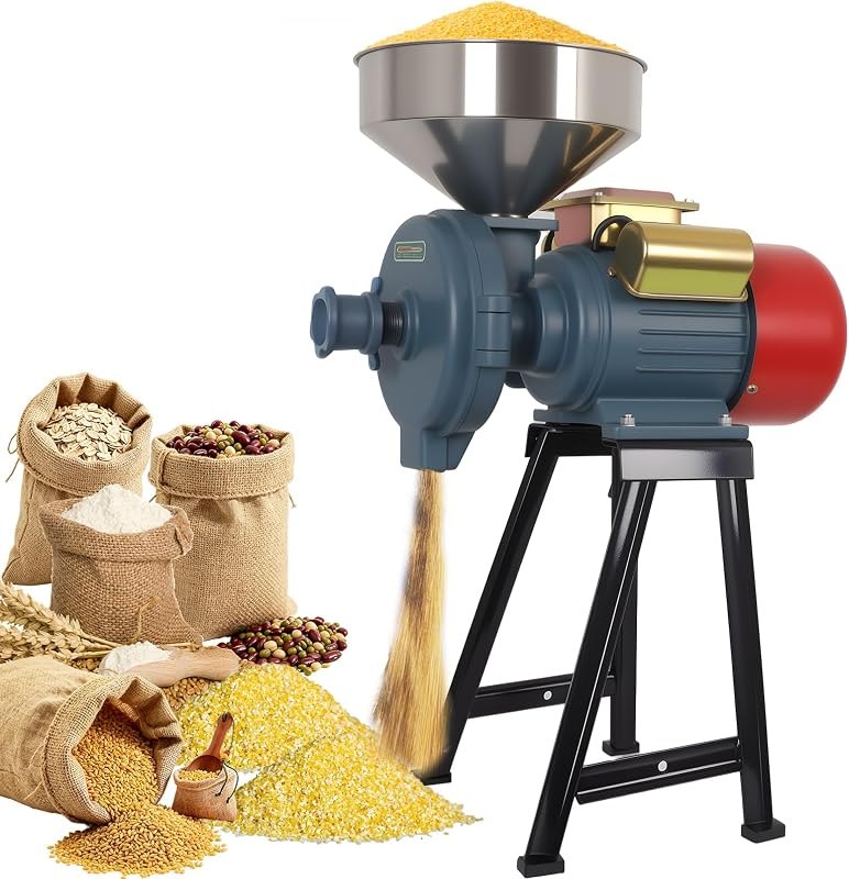 3000W Electric Grain Mill, 300 lbs/h Commercial Corn Grinder Machine — food mill kit for food mill durable heavy duty