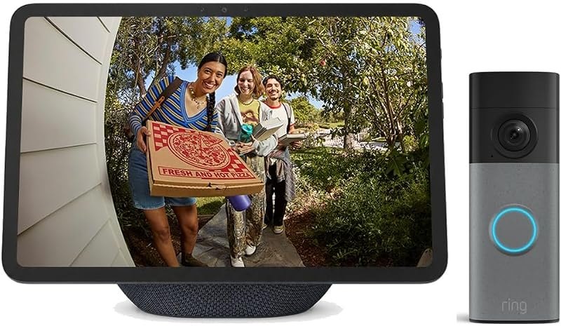 Echo Show 11 with Ring Battery Doorbell Bundle - 11" Full-HD Display with Alexa+ & Retinal 2K Doorbell with 6x