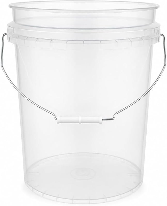 House Naturals 5 Gallon Premium HPDE Plastic Bucket - Made in USA Food Grade Storage Container, BPA Free All Purpose