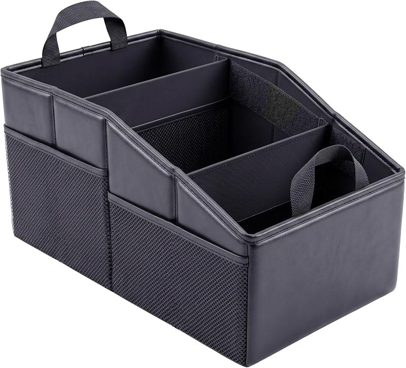 Car Storage Organizer, Black Reinforced Dividable Car Backseat Organizers — backseat for best car organizer