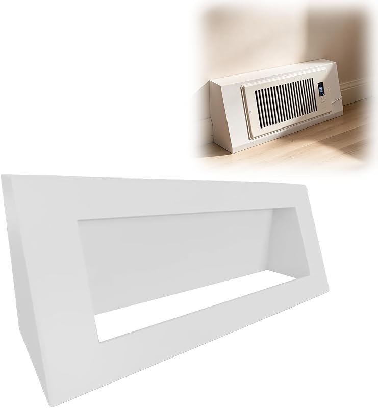 Baseboard Register Booster Fan Cover, 18 Inch, 4x12 Vents