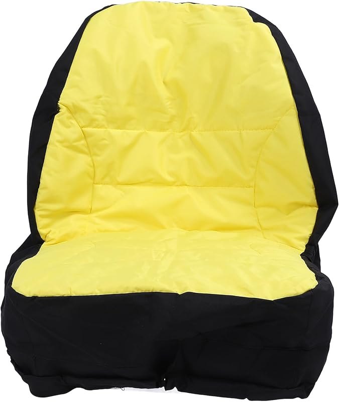 Compact Utility Tractor Seat Cover, Replacement with Cushioned Back up to 18in for 3E 3R 4M Series —