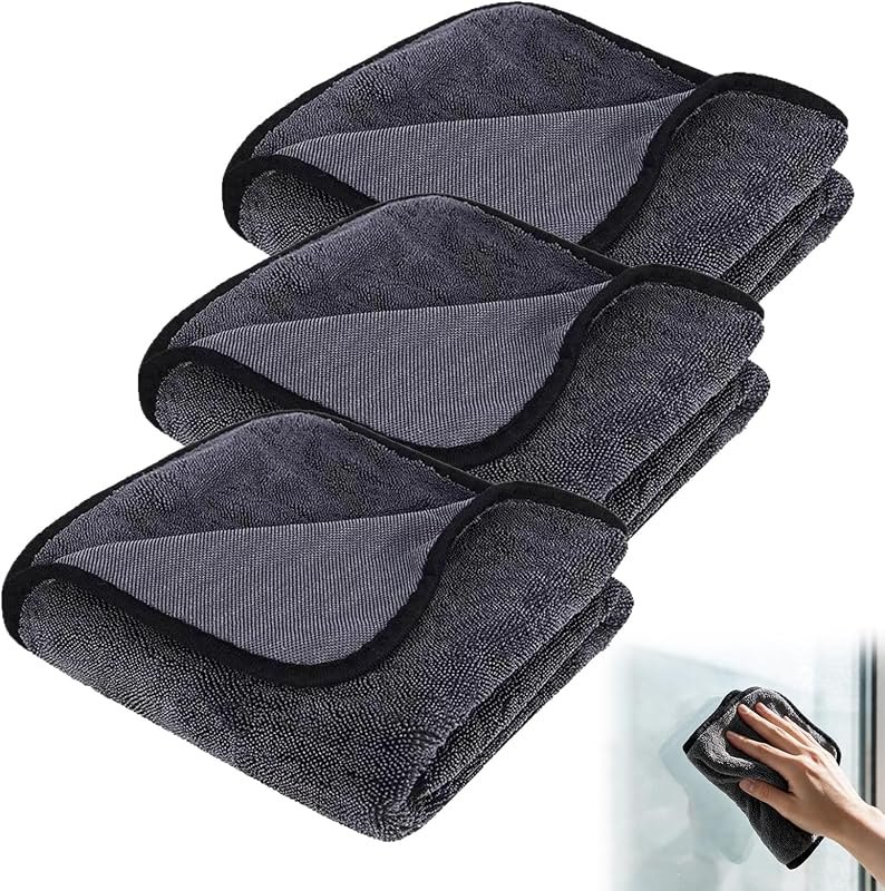 Jeaver Window Cleaning Cloth XXL 24x16 Inches, Jeaver Microfiber Cleaning Cloth, Streak-Free for Glass, Mirrors & All