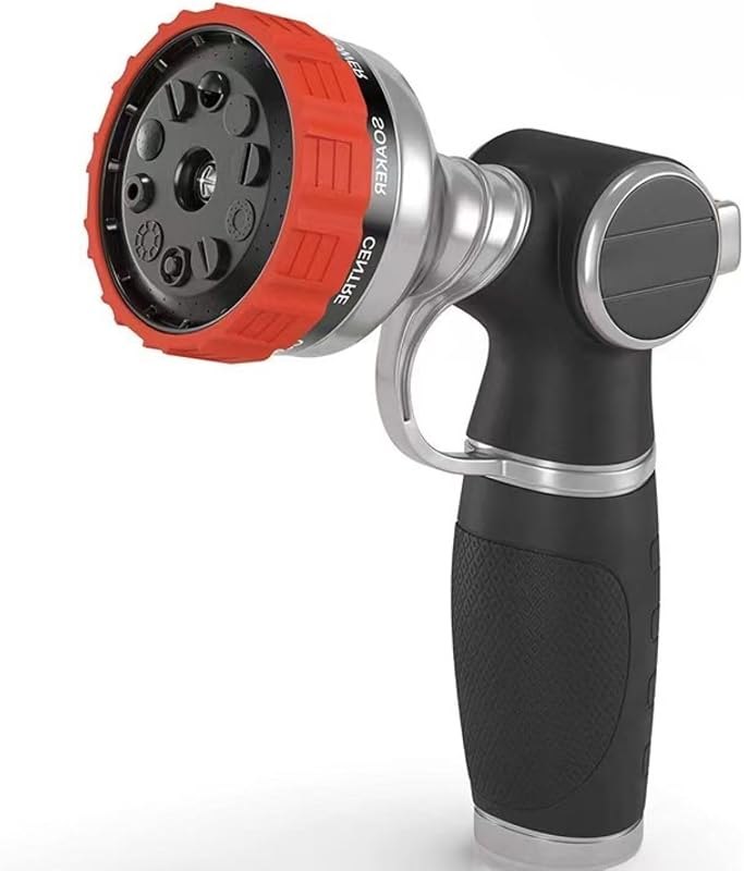 Hose Nozzle,Heavy Duty Metal Garden Hose Nozzles - 10 Spray Patterns — metal hose nozzle no leak for metal hose nozzle