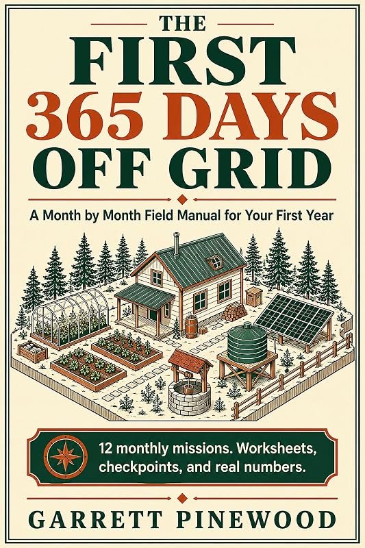 The First 365 Days Off Grid: A Month by Month Field Manual for Your First Year of Off Grid Living, with Worksheets