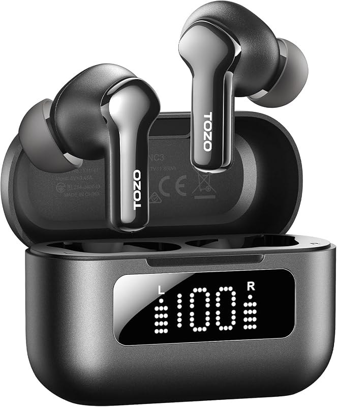 Hybrid Active Noise Cancelling in Ear Wireless Earbuds, 68H Playtime — Tozo for best earbuds under 100 under 40
