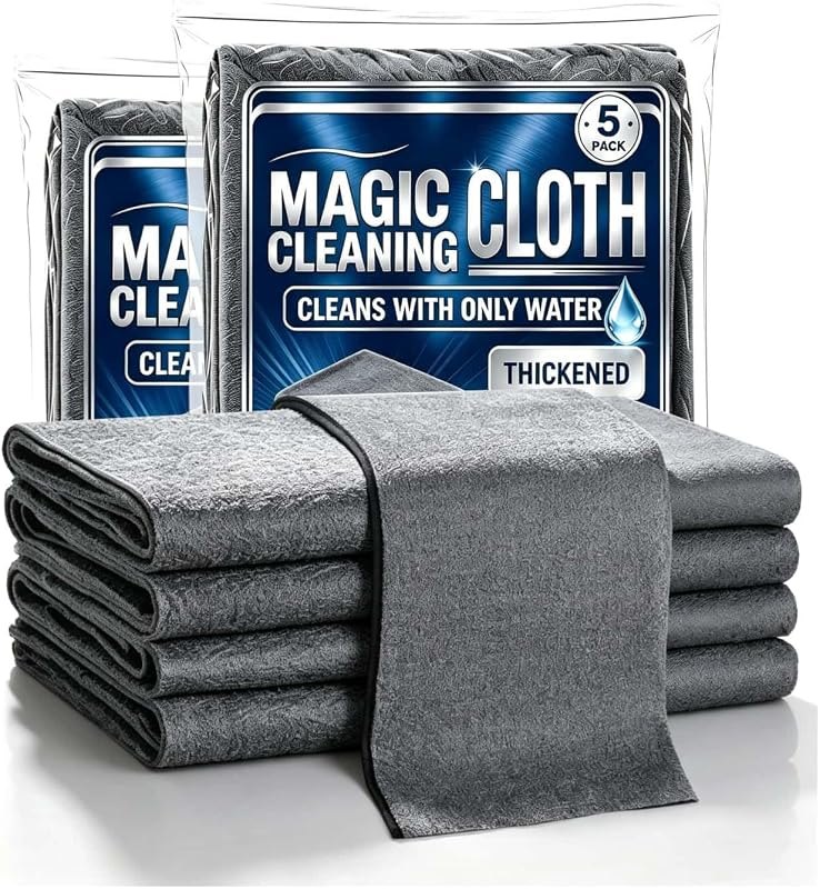 10Pack Microfiber Cleaning Cloth,Reusable Genie Cloth Magic Cloth — microfiber cleaning cloth no leak for microfiber