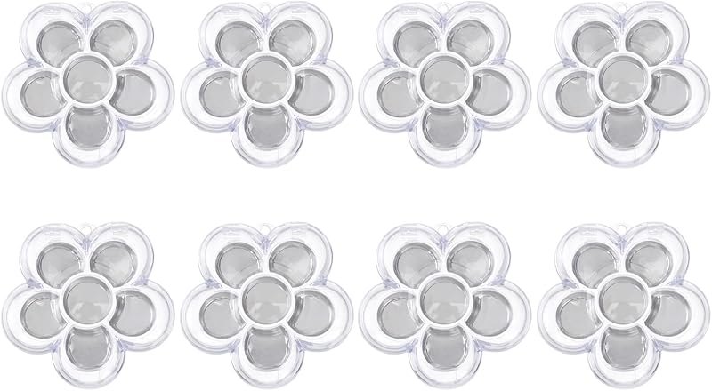 8pcs Six Grid Plum Blossom Refillable Box for Eyeshadow and Lipstick — Comparisons refill for comparisons