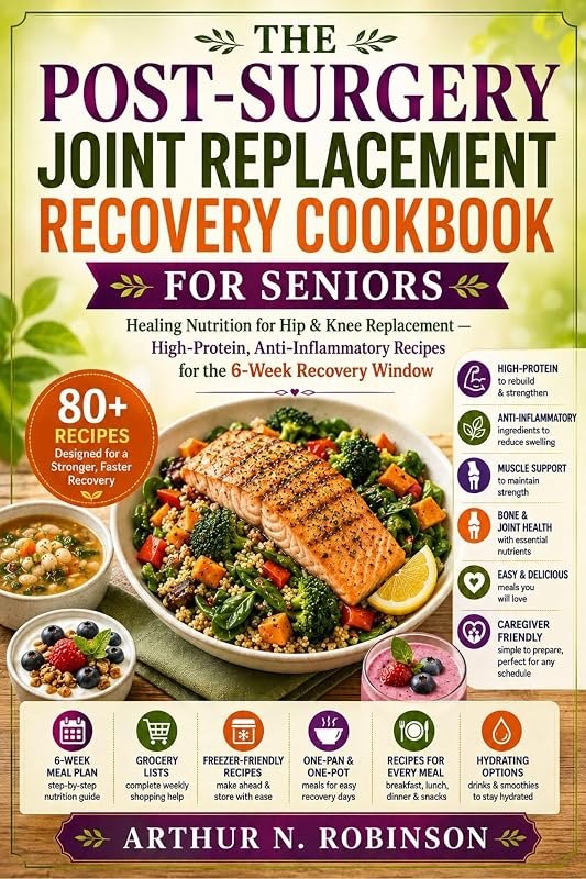 The Post-Surgery Joint Replacement Recovery Cookbook for Seniors: surgery cookbook,senior cookbook,recovery