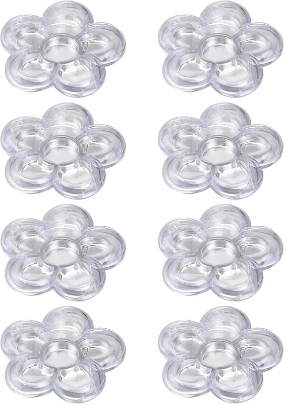 8pcs Six Grid Flower Refillable Makeup Box for Concealer and Eyeshadow — Comparisons refill for comparisons