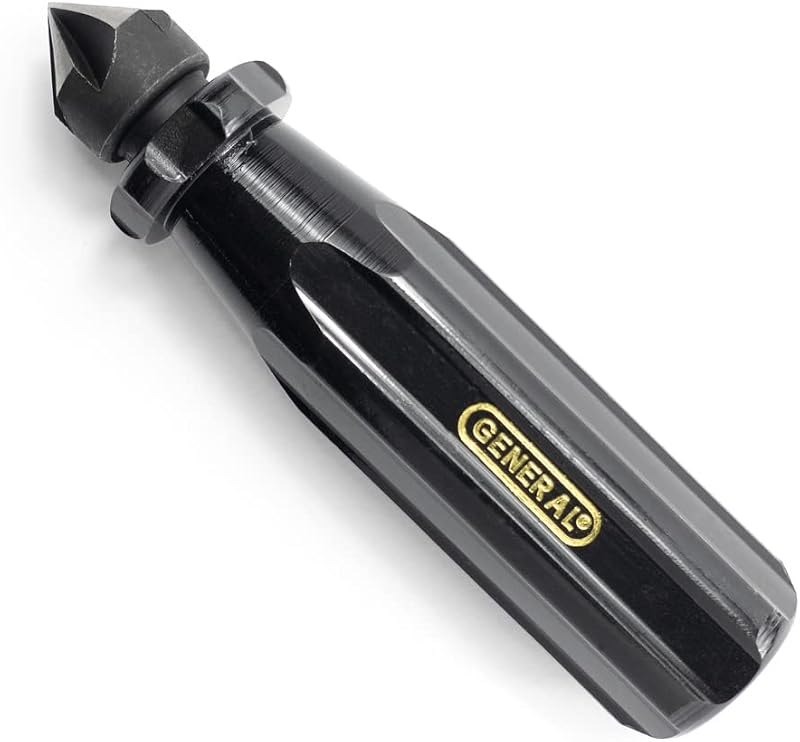 General Tools 196 Short Length Hand Reamer & Countersink, 3/4" — tools reamer for deburring tool copper