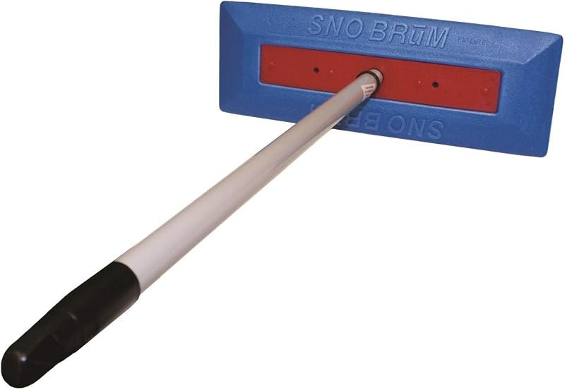 SnoBrum Snow Remover Brush, 47 Inch Handle, Stainless Steel — best snow cleaning kit for snow cleaning kit