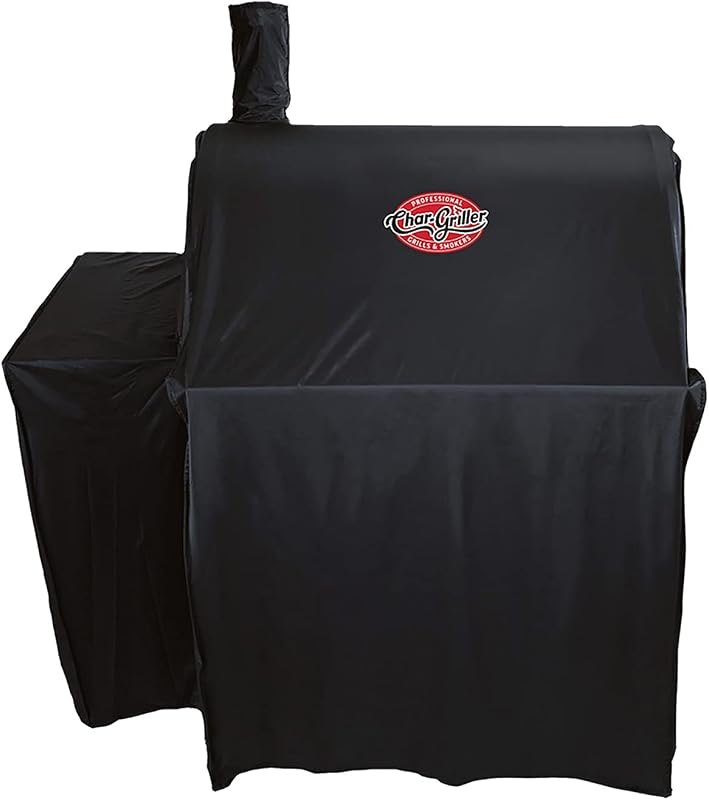 Char-Griller® Durable Polyester Grill and Smoker Cover with Waterproof Material, PVC Lining, and Extendable Design in