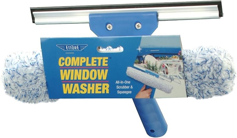 Ettore Complete Window Cleaner 2 in 1 Combo Tool: 10-inch Squeegee and Washer — best window shower squeegee vacuum for