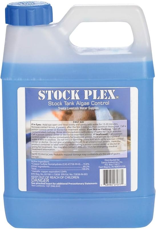 Stock Plex- Stock Tank Algaecide — Minerals and stock tank gear. amazon for minerals stock tank gear