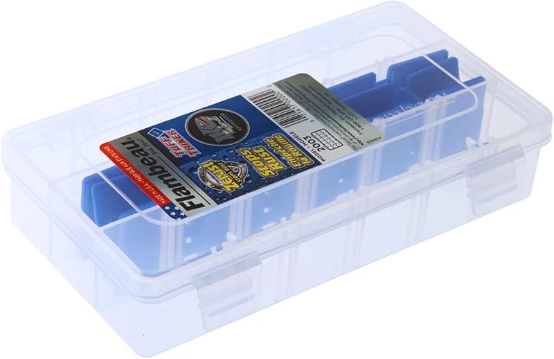 Flambeau Outdoors 2003 Tuff Tainer 18 Compartments 15 Zerust Dividers, Blue — Tackle that does not rust in the tra for