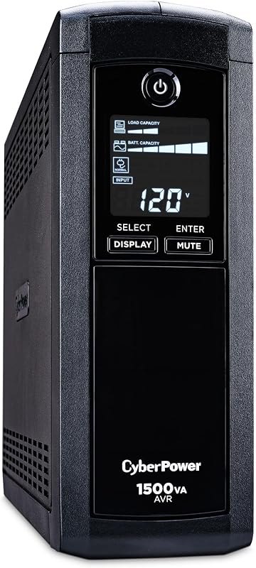 CyberPower CP1500AVRLCD Intelligent LCD UPS Battery Backup — best 1500VA battery backup for 1500va battery backup