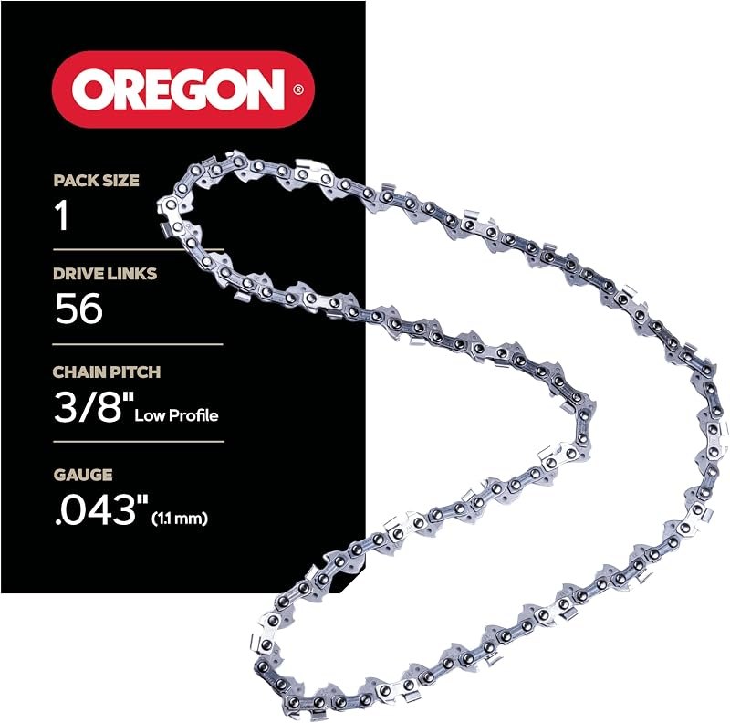 Oregon Chainsaw Chain for 16" Bar, 3/8" LP, .043" Gauge, 56 Drive Links — Chainsaw Chains for chainsaw chains