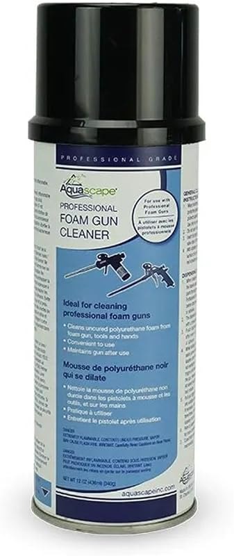 Aquascape Professional Foam Gun Cleaner for Pond, Waterfall, and Water Features, 12-Ounce — waterfall foam for