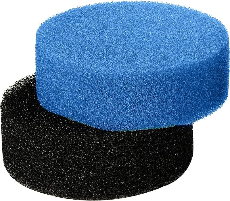 TotalPond Replacement Filter Pads for Pond Pressure Filters, Black Coarse & Blue Fine Foam Filter Sponge for
