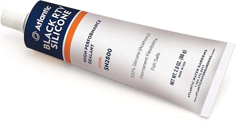 Atlantic SN2800 Black Silicone Pond Sealer, 2.8-Ounce — pond leak sealer for pond leak sealer refill