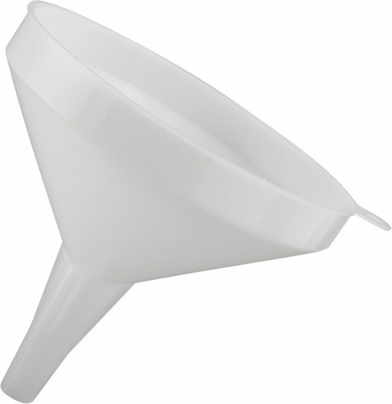 6 1/4" White Plastic Commercial Funnel — funnels amazon for funnels