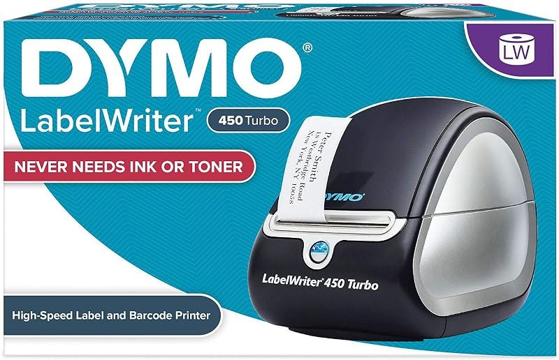 DYMO LabelWriter 450 Turbo Thermal Label Printer (1752265) — thermal shipping label printer for thermal shipping label