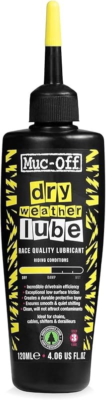 Muc-Off Bio Dry Bike Chain Lube 4.06 fl oz - Wax-Based Formula for Smooth Gear Shifts — Locks, mounts, and chain lube