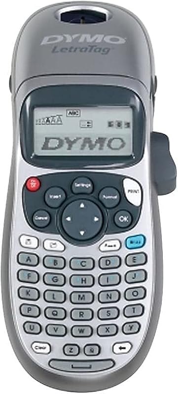 DYMO LetraTag 100H Handheld Label Maker, Thermal Printing, Easy-to-Use, 13 Character LCD Screen, Great for Home &