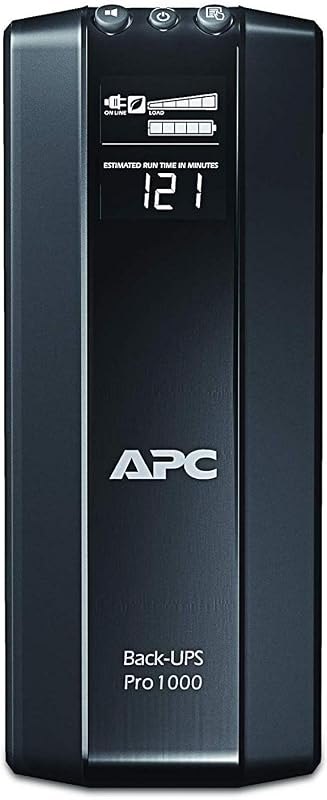 APC Back-UPS Pro 1000VA UPS Battery Backup & Surge Protector (BR1000G), Tower