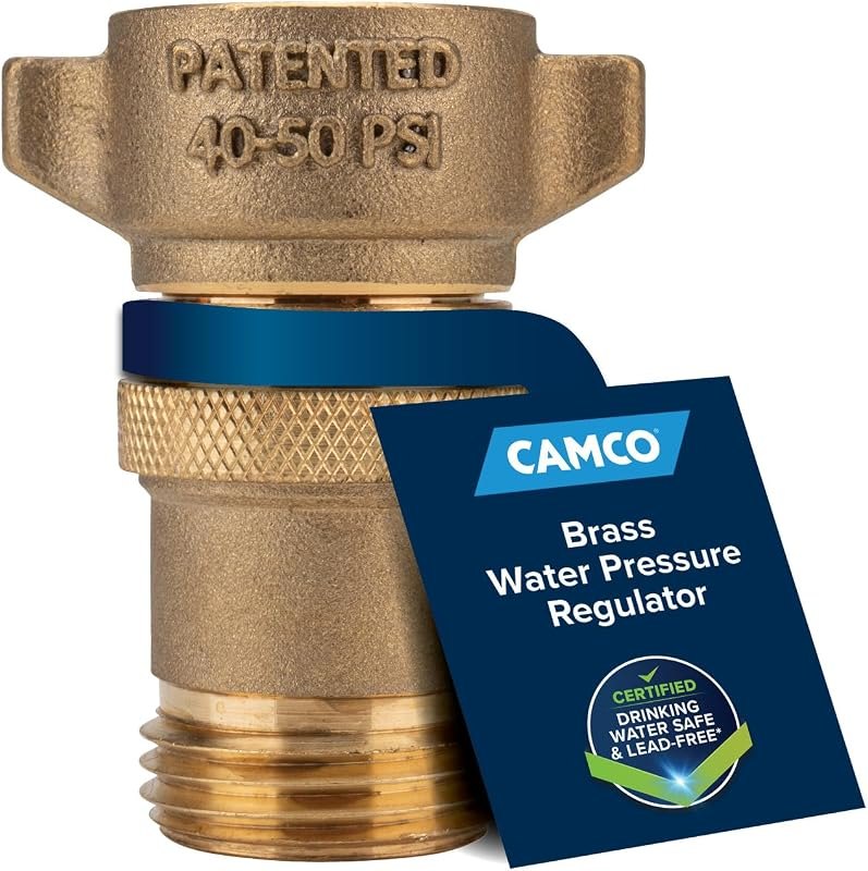 Brass Marine/RV Water Pressure Regulator - Drinking Water Safe — rv regulators amazon for regulators