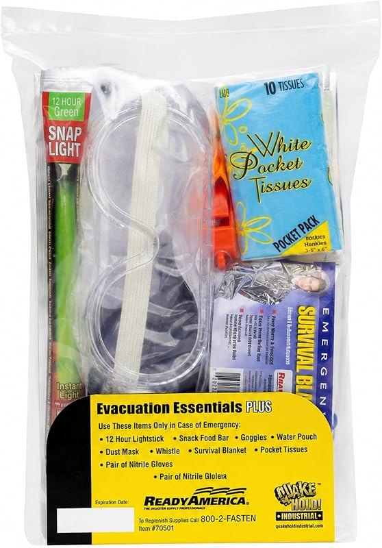 QuakeHold! 70501 1-Person Disaster Evacuation Essentials Plus Kit — Best Products for your homestead and for products