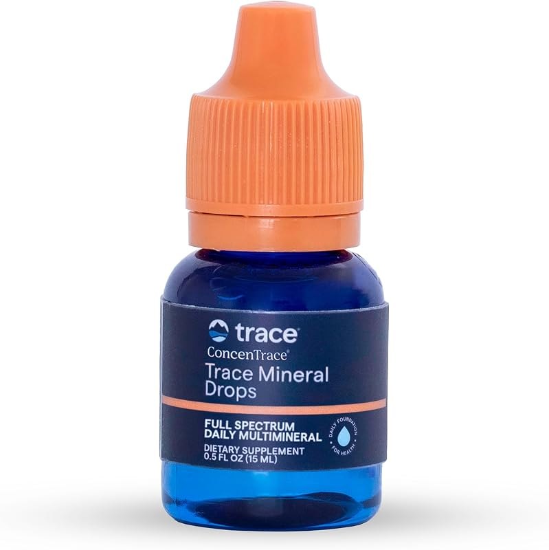Trace Minerals ConcenTrace Mineral Drops, 70+ Ionic Minerals, 0.5 fl oz — Minerals and stock tank gear. refill for