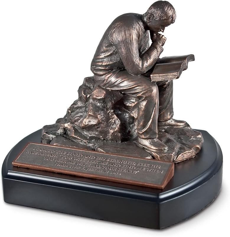 Lighthouse Christian Products Put God First Bronze Tone 7 Inch Resin Stone Sculpture Figurine — The best Christmas