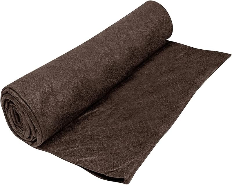 Beckett Non-Woven Brown Underlayment 6 ft. X 12 ft., Protects Pond Liners From Sharp Rocks, Gravel, Tree Roots — pond