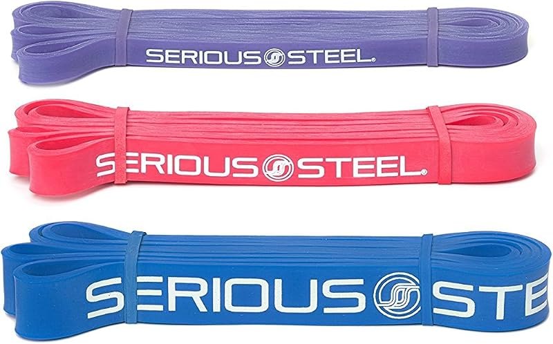 Serious Steel 41" Assisted Pull-up Band, Heavy Duty Resistance Band Sets, Stretching, Powerlifting, Resistance