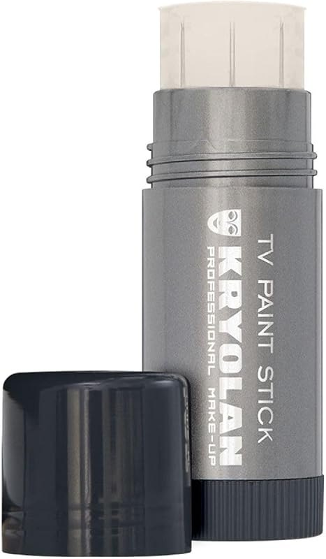 Kryolan TV Paint Stick - 00 Matte Kryolan Makeup Stick - Foundation Makeup - Makeup for TV, Theater, Stage, Acting