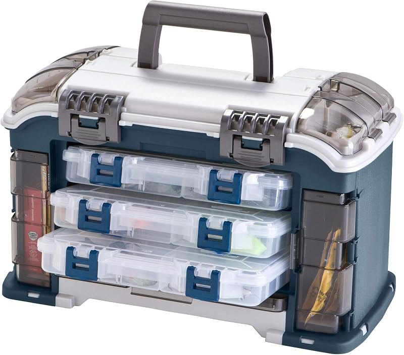 Angled Tackle System with Three 3560 Stowaway Boxes, Fishing Tackle Storage, Premium Tackle Storage — fishing plano