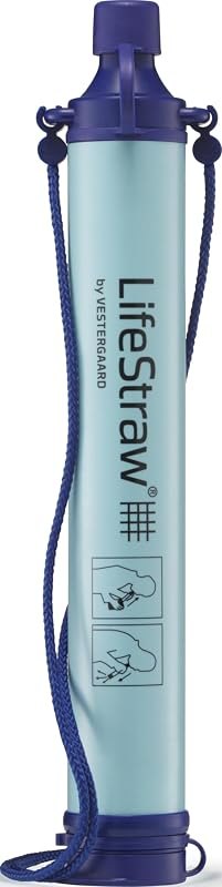 LifeStraw Personal Water Filter for Hiking, Travel and Emergency, Blue, 1PK — Best products for off grid and campi for