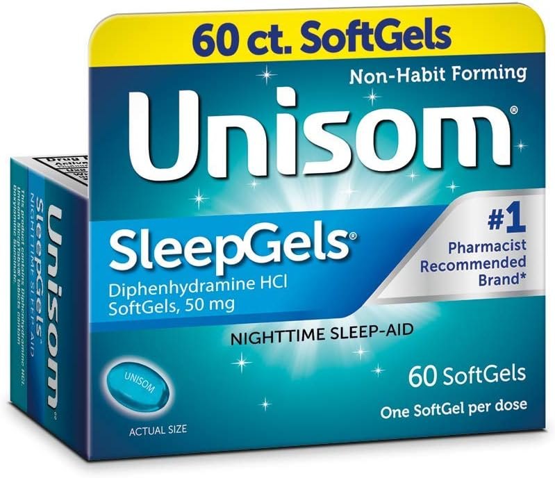 Unisom SleepGels, Diphenhydramine HCl 50 mg, 60 Count — Products to assist with care for agi for products assist care