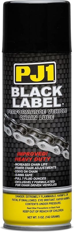 PJ1 1-06A Black Label Heavy Duty Chain Lube - 5 Ounce — Locks, mounts, and chain lube. pack for locks mounts chain lube