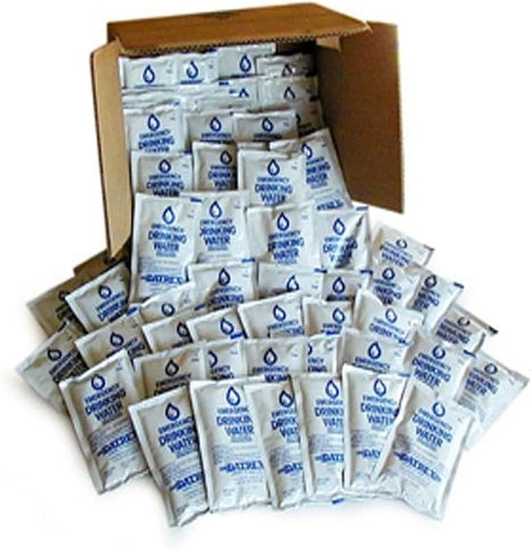 DATREX Emergency Water Pouch for Disaster or Survival, 125 ml Each — best Water storage and first-aid ref for water