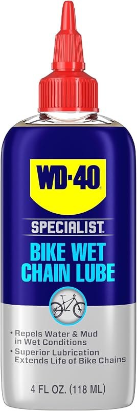 WD-40 Specialist Bike Wet Chain Lube, 4 OZ — Locks, mounts, and chain lube. amazo for locks mounts chain lube