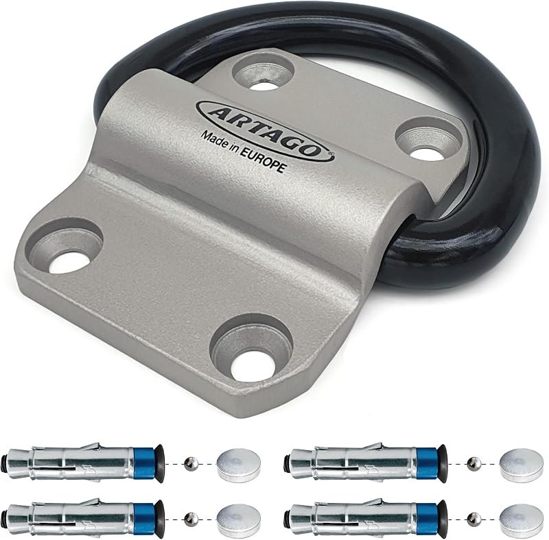 Artago 60 High-End Security Anchor XXL with Swivel Ring ø20mm0,78in, Maximum Strength Steel and Deeper Armored Plugs